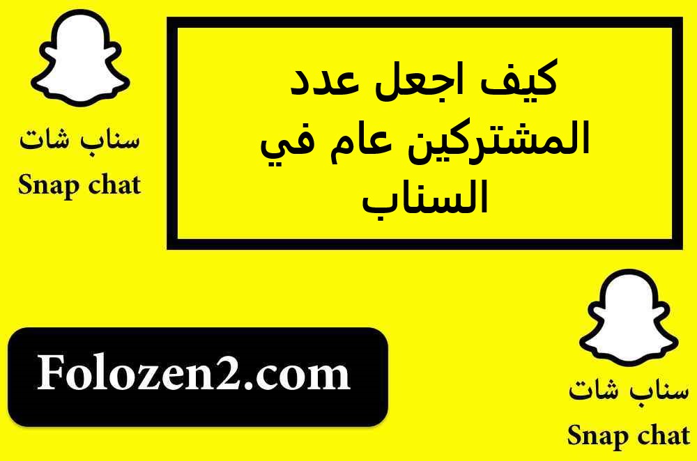 كيف اجعل عدد المشتركين عام في السناب