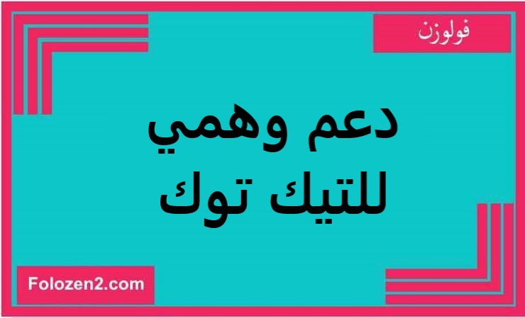 دعم وهمي للتيك توك